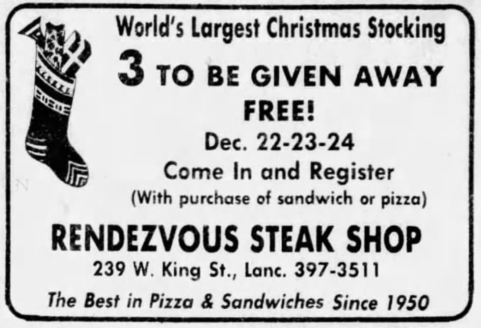 Rendezvous Christmas ad
